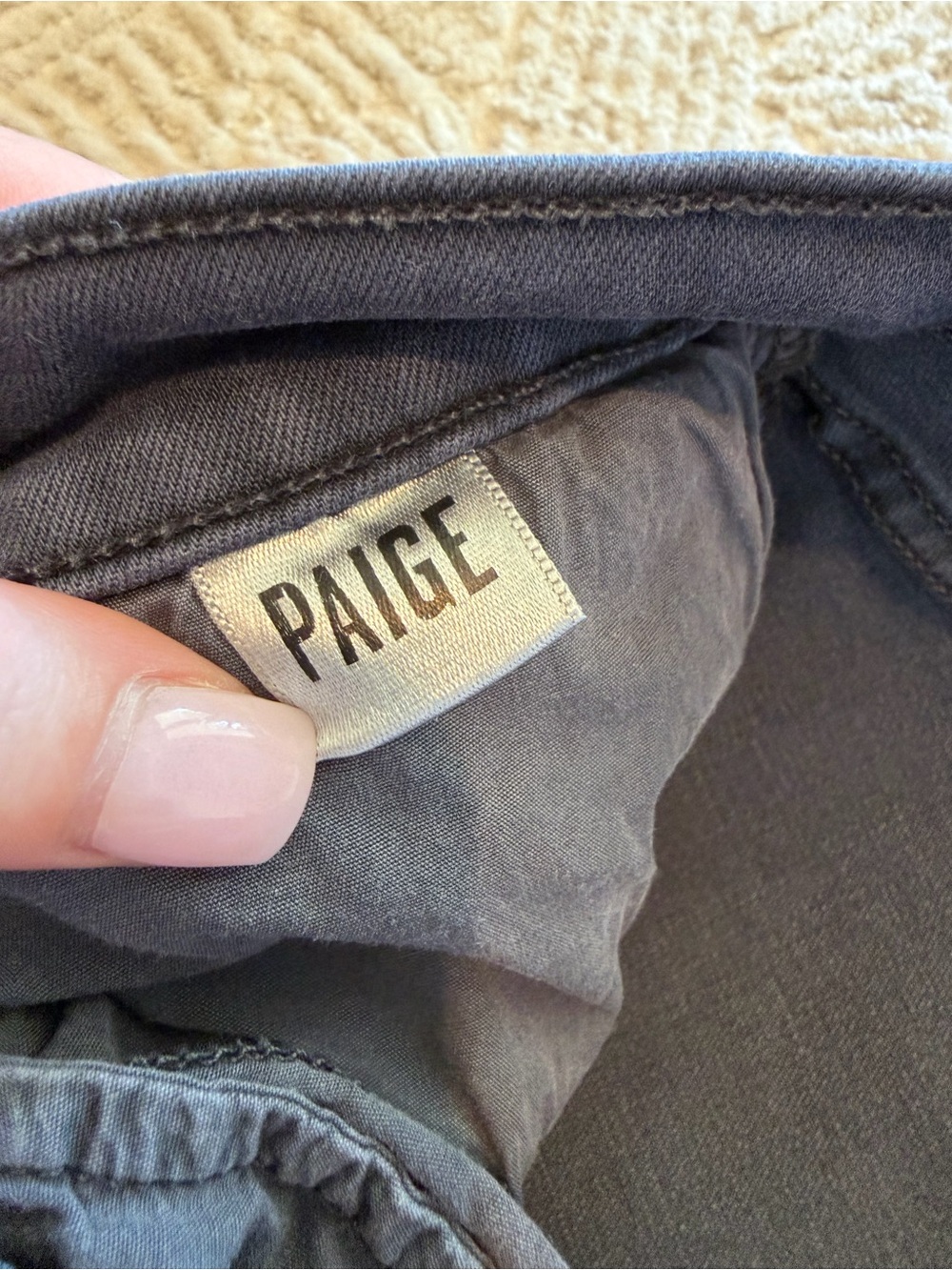 PAIGE Federal Men’s Navy Slim Straight Stretch Jeans Size 31 Premium Denim - Picture 7 of 10